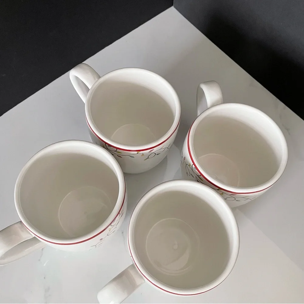 SET of 4 Forest Gnome Mugs by Pottery Barn